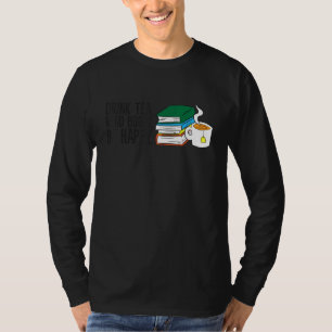Camiseta Bookworms Engraçado Bebida Chá Leitura Livros São