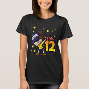 Camiseta Boom, eu sou a 12 de aniversário de 12 garotas