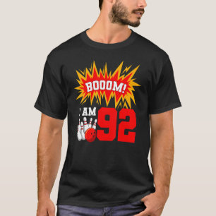 Camiseta Boom I Am 92 Boliche Bowler Bday 9
