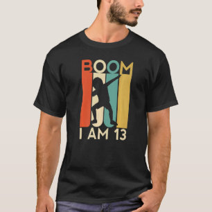 Camiseta Boom I'm 13 Birthday Year Antiga 13 Dabbing K