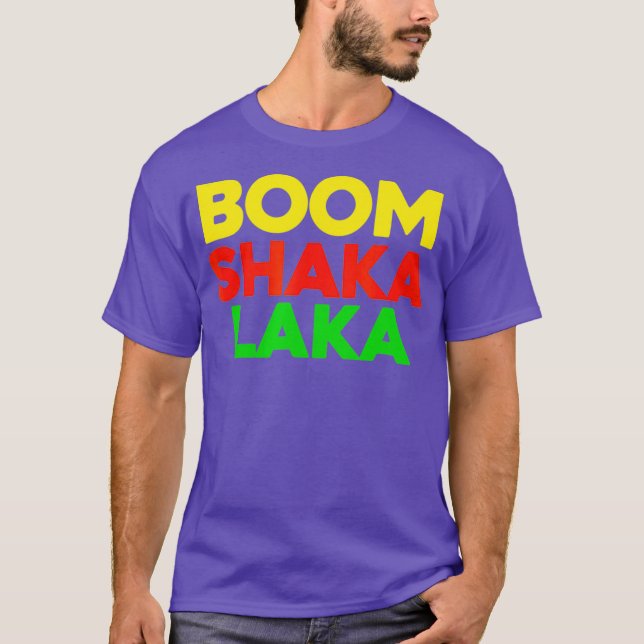 Camiseta Boom Shaka Laka Adoro Dance Disco Music Slam (Frente)