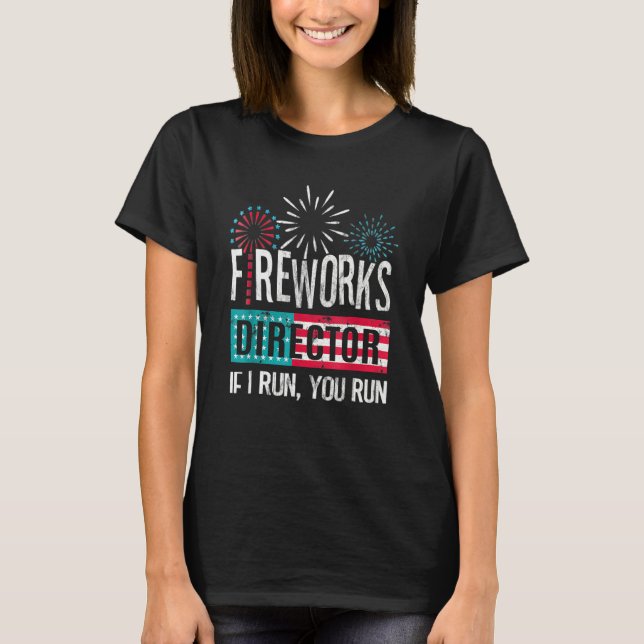 Camiseta Boom Squad Fireworks Director  4th Of July (Frente)