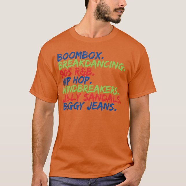 Camiseta Boombo Breakdancing 90s RB retrô (Frente)