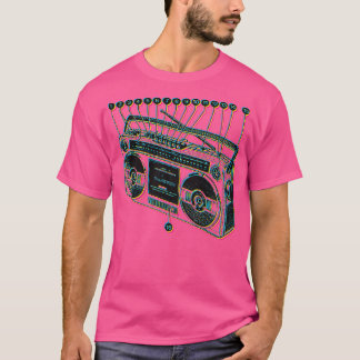 Camiseta Boombox Old School Vintage Ghetto Blaster