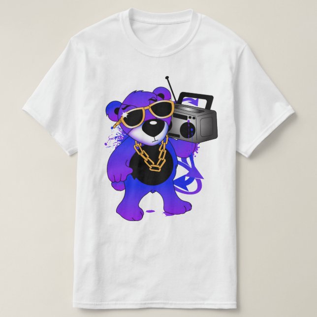 Camiseta Boombox Teddy!  (Frente do Design)