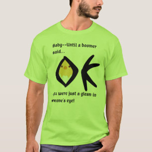 Camiseta Bóomerangado Básico Verde 'Gleam in Eye'