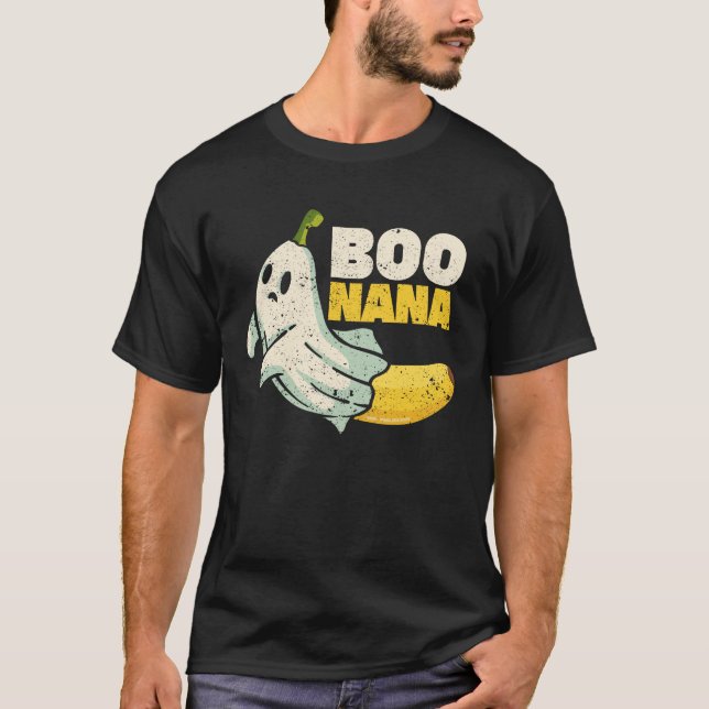 Camiseta Boonana Cute ghost Banana Halloween (Frente)