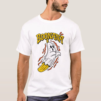 Camiseta Boonana Fantasma Banana Halloween Bonito