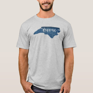 Camiseta Boone North Carolina Wood Grain