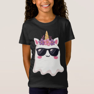Camiseta Boonicorn Halloween Cute Unicorn Boo Ghost Kids