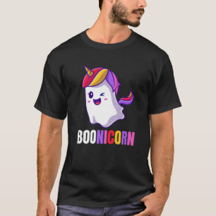 Camiseta Boonicorn Halloween Trick Ou Tratar Ghost Cute Uni