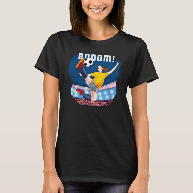 Camiseta Booom Futebol Profissional Chuta a Bola  Creati (Frente)