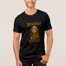 Camiseta Boooo? Cute Ghost in Cloak with Lantern