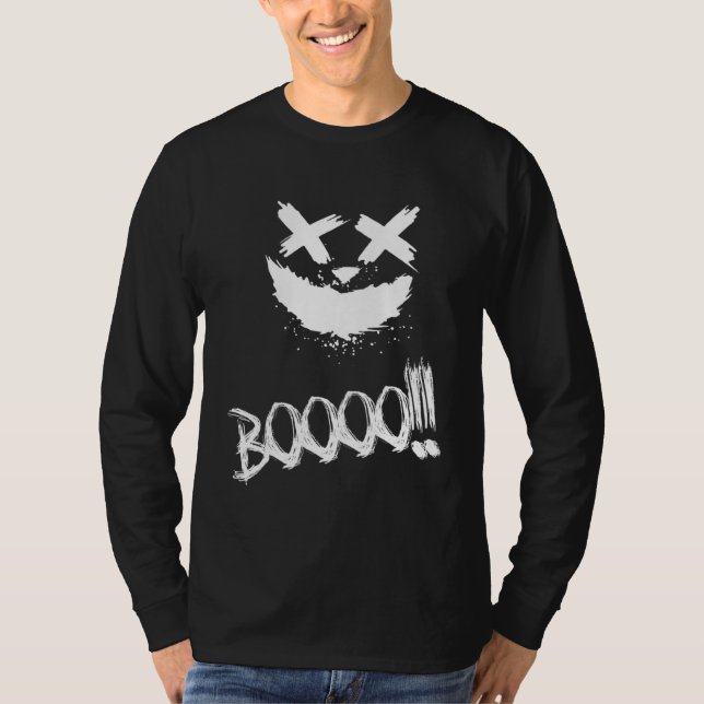 Camiseta BOOOO Scary Pumpkin Face Halloween (Frente)
