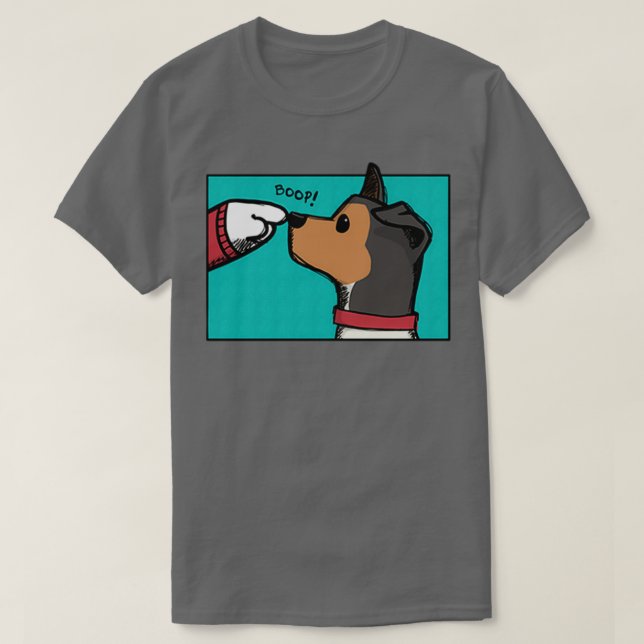 Camiseta Boop de cães  (Frente do Design)