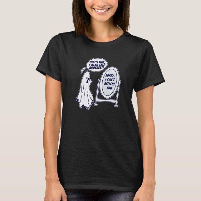 Camiseta Boosheet Boo Sheet Grumpy Ghost Angry Spook Funny  (Frente)