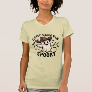Camiseta Boot Scootin' Spookboy Ghost Halloween