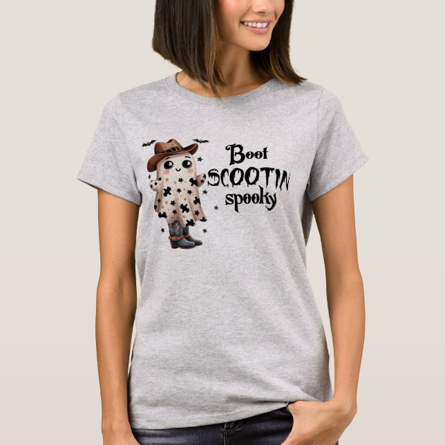 Camiseta Boot Scootin Spooky (Frente)