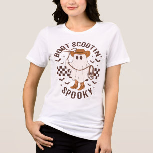 Camiseta Boot Scootin’ Spooky Fantasma Cowgirl Western