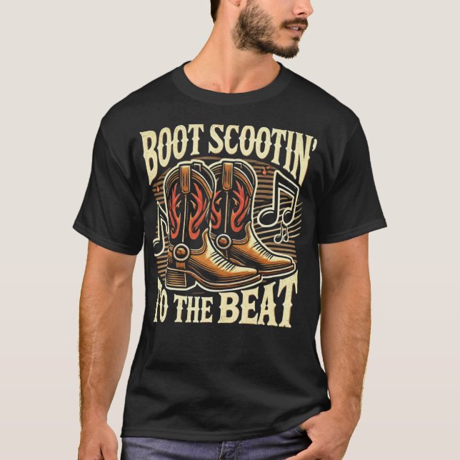 Camiseta Boot Scootin to Beat - Country Music Gifts (Frente)