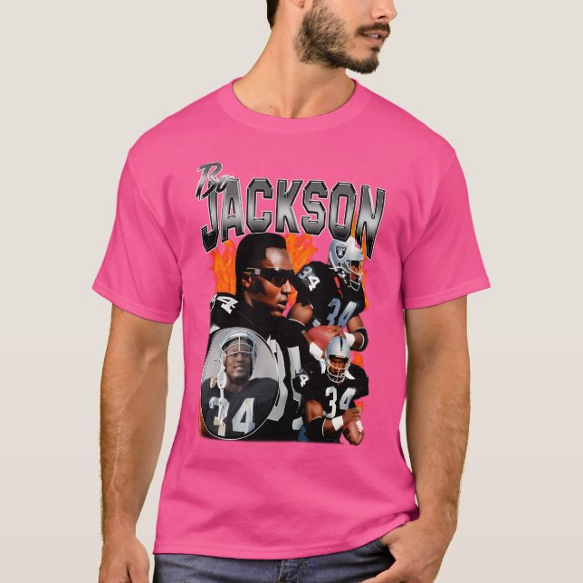 Camiseta Bootleg Bo Jackson (Frente)