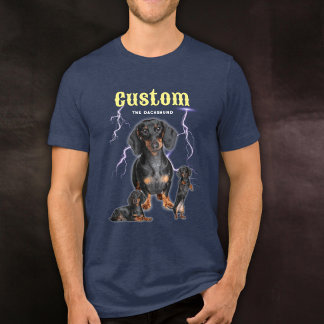 Camiseta Bootleg Personalizado de Cachorro na Moda dos Anos
