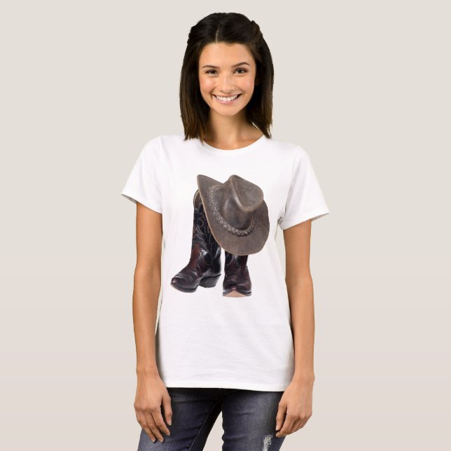 Camiseta Boots and Hat do Cowboy (Frente Completa)