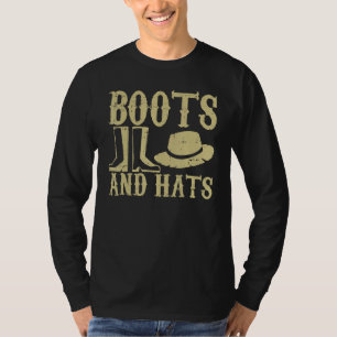 Camiseta Boots and Hats Farming Agriculture Longe Vida