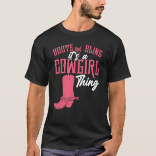Camiseta Boots bling cowgirl