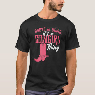 Camiseta Boots bling cowgirl
