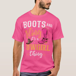 Camiseta Boots Bling É Uma Coisa De Garota Ocidental