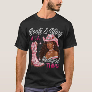 Camiseta Boots Bling É Uma Garota Negra