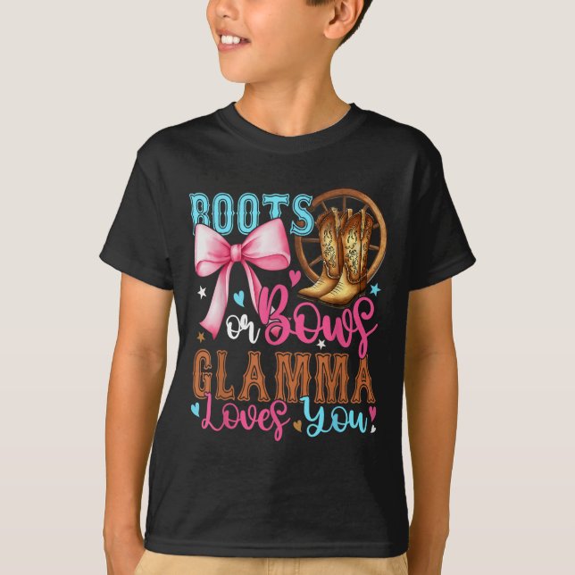 Camiseta Boots Ou Arcos Glamma Te Ama Festa De Revelação De (Frente)