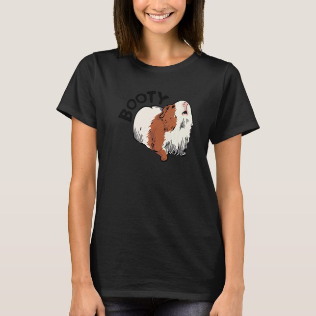 Camiseta Booty Pig Graphic Guinea Pig Owner Pet Cavy Animal (Frente)