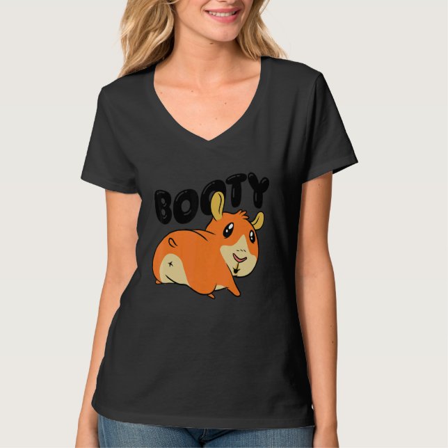 Camiseta Booty Pig Graphic Guinea Pig Owner Pet Cavy Animal (Frente)
