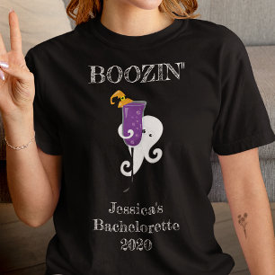 Camiseta Booze Festa de solteira Fantasma Cocktail