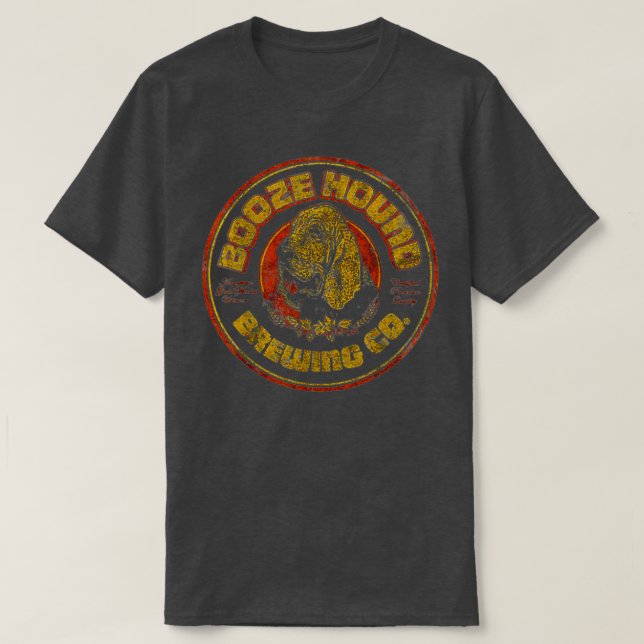 Camiseta Boozehound Breing Co classque (Frente do Design)