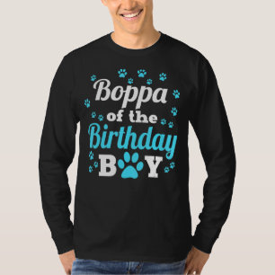 Camiseta Boppa Do Celebo Do Blog Birthday Boy Dog Paw Bday