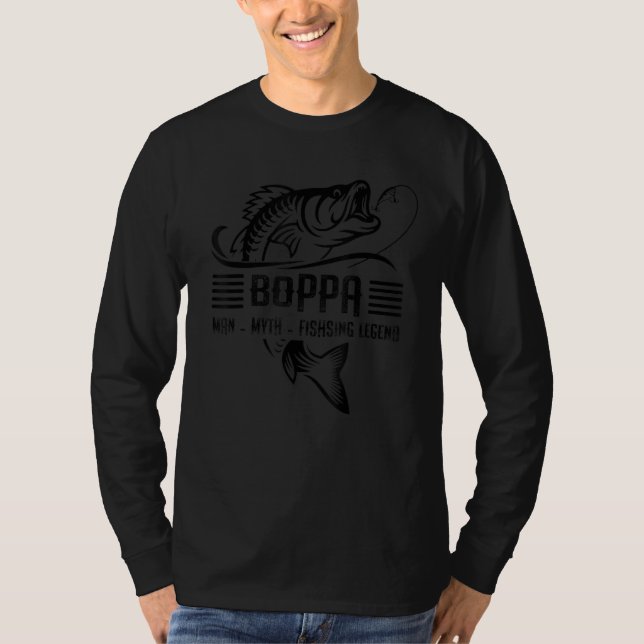 Camiseta Boppa Man Myth Fishing Legend (Frente)