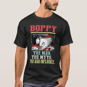 Camiseta Boppy O Homem Mite Má Influência Vintage Americano