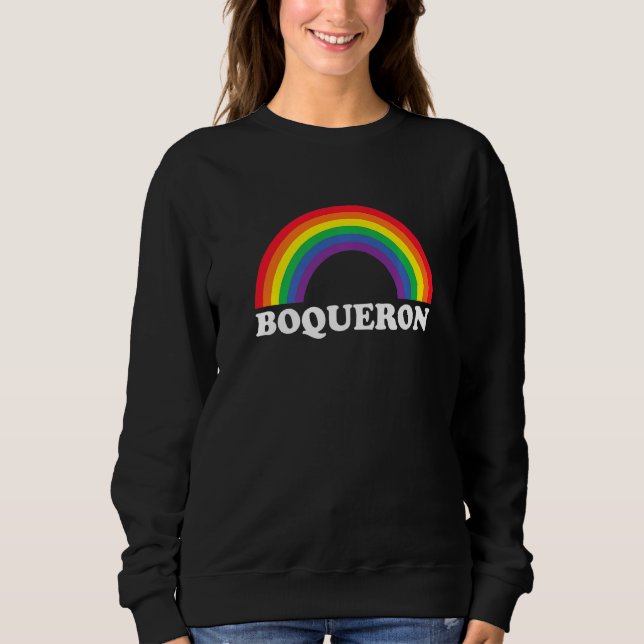 Camiseta Boqueron Rainbow LGBTQ Gay Pride Lesbians Queer   (Frente)