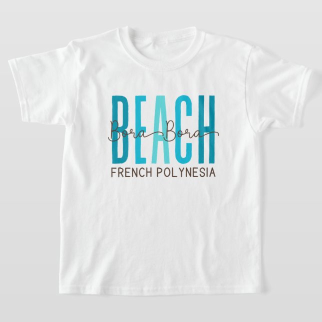 Camiseta Bora Bora Beach Polinésia Francesa (Oceano) (Postura )