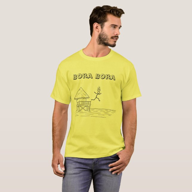 Camiseta Bora Bora em Chamas (Frente Completa)