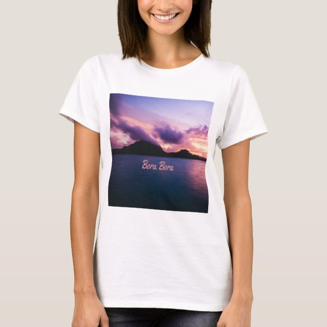 Camiseta Bora Bora Suset Island Beach (Frente)