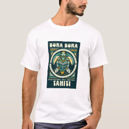 Camiseta Bora Bora tortue, Protégeons nos tortues Tahiti