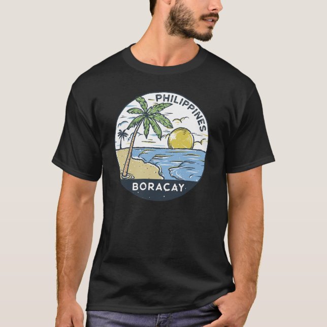 Camiseta Boracay Filipinas Vintage (Frente)