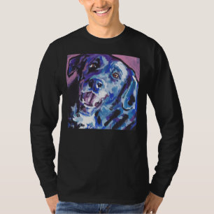 Camiseta Borador Border Collie Lab Mix Bright Colorida Pop