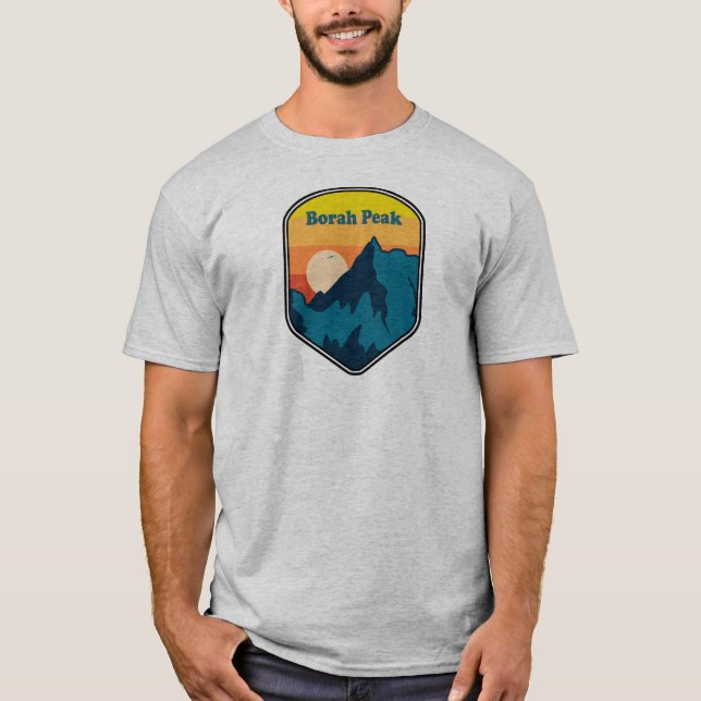Camiseta Borah Peak Idaho Sunrise (Frente)