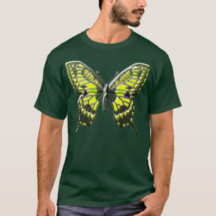 Camiseta Borboleta 2, cor tropical
