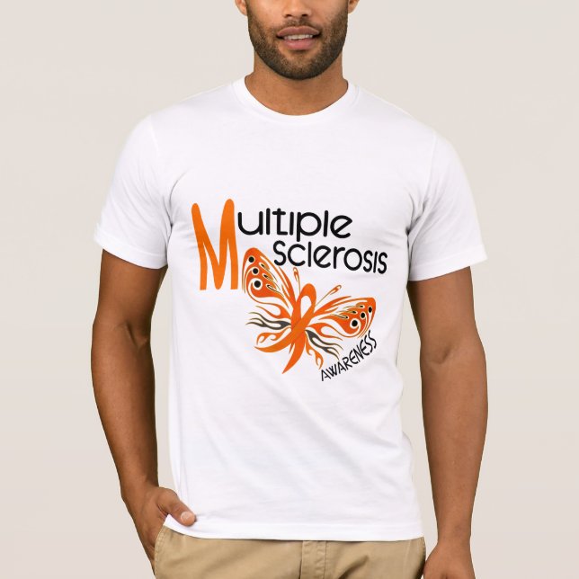Camiseta BORBOLETA 3,1 da esclerose múltipla do MS (Frente)